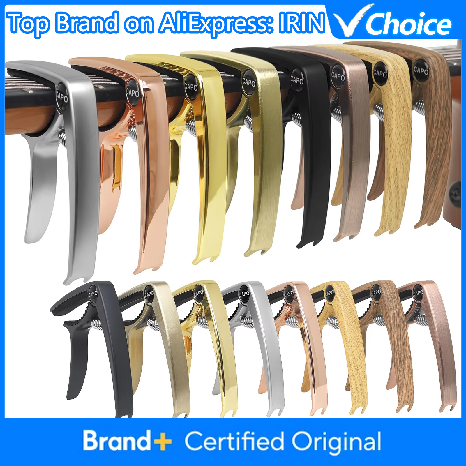 Guitar Capo Clip - Klips do gitary, kapodaster, profesjonalny tuner