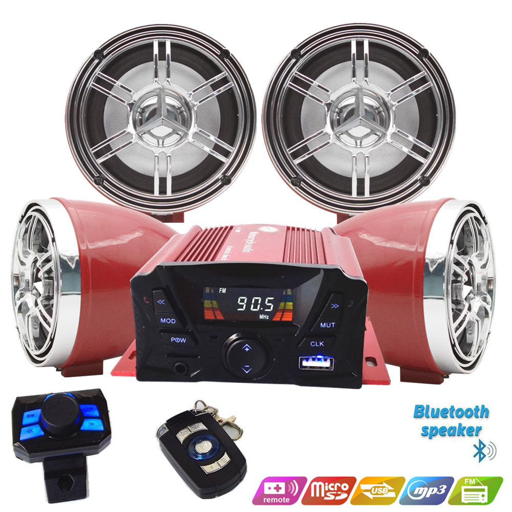 Audio Music Player - 12V 4-kanałowy, odporny na warunki atmosferyczne,