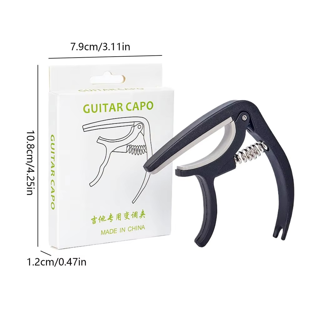 Guitar Capo Clip - Przenośny plastikowy kapodaster do gitary akustycznej,