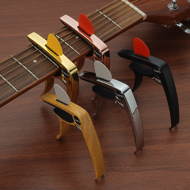 Guitar Capo Clip - 3-w-1 Doskonały Metalowy Klips Kapodaster do