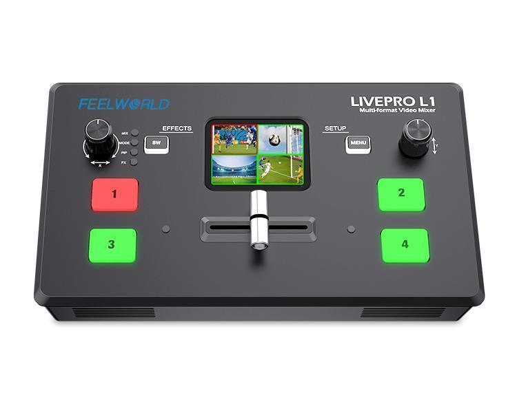Audio Mixer 4 Channel - FEELWORLD LIVEPRO L1 V1 4xHDMI Wejścia