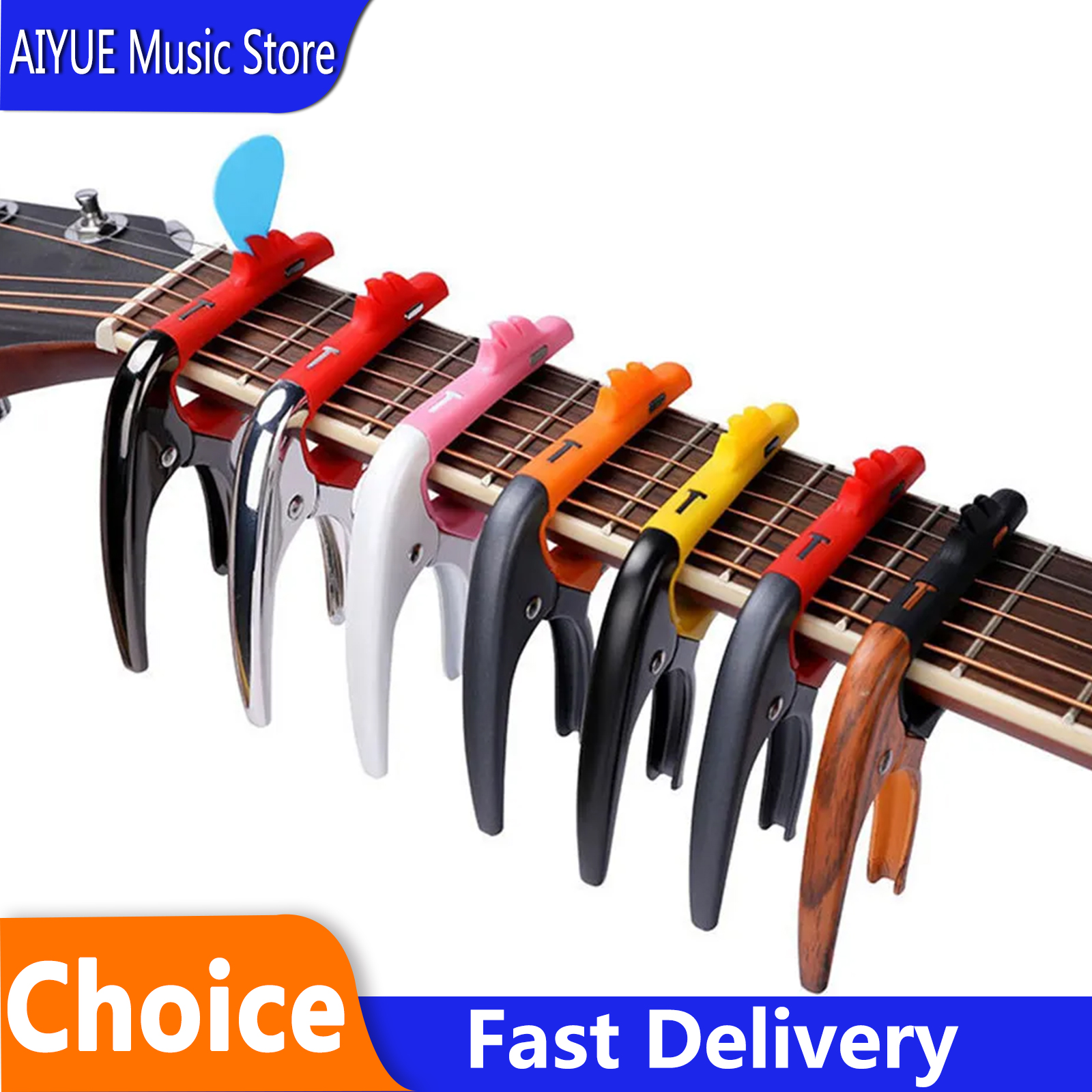 Guitar Capo Clip - IRIN Kapodaster Gitarowy Metalowy Flamingi TC-05
