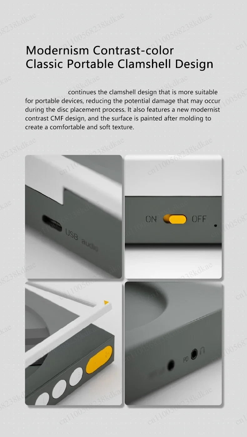 Audio Music Player - Przenośny odtwarzacz CD do muzyki, obsługuje