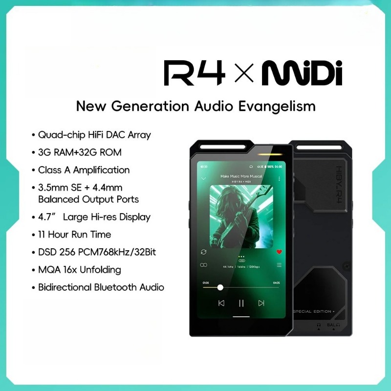 Audio Music Player - Odtwarzacz muzyczny HiFi R4 MiDi z