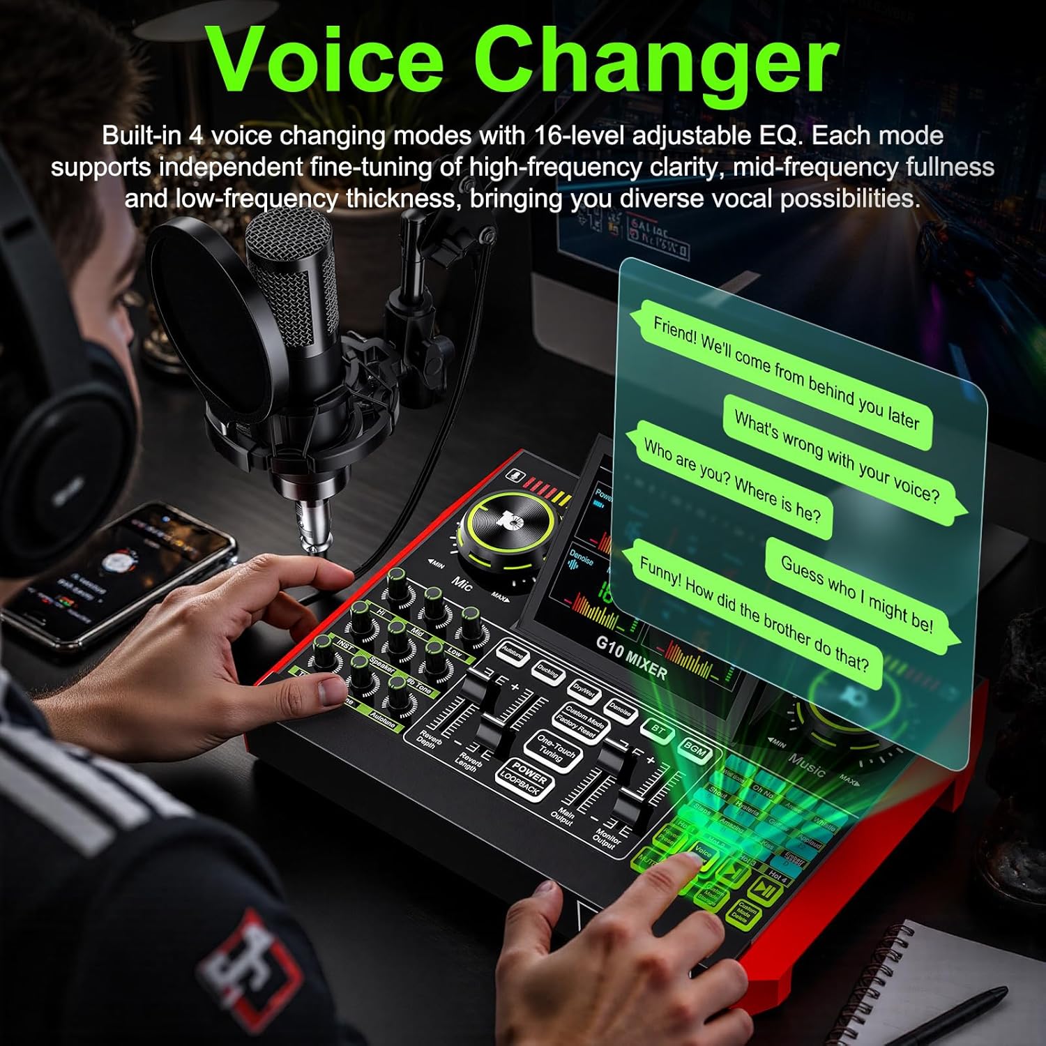 Audio And Music Mixer - Tenlamp G10 Interfejs Audio do Transmisji
