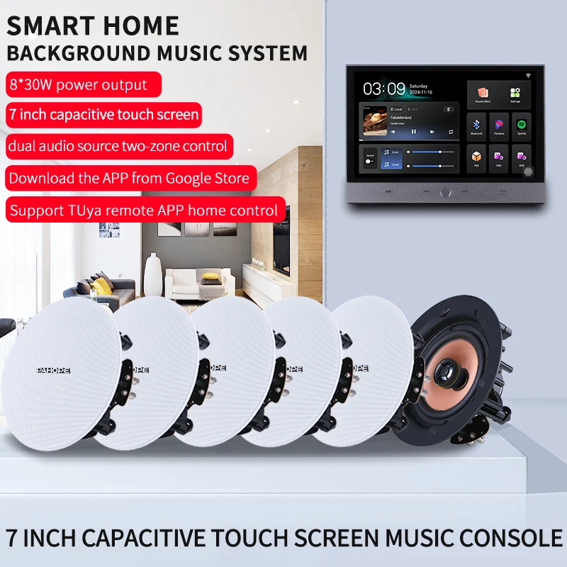 Audio Music Google - Inteligentny domowy system muzyki w tle