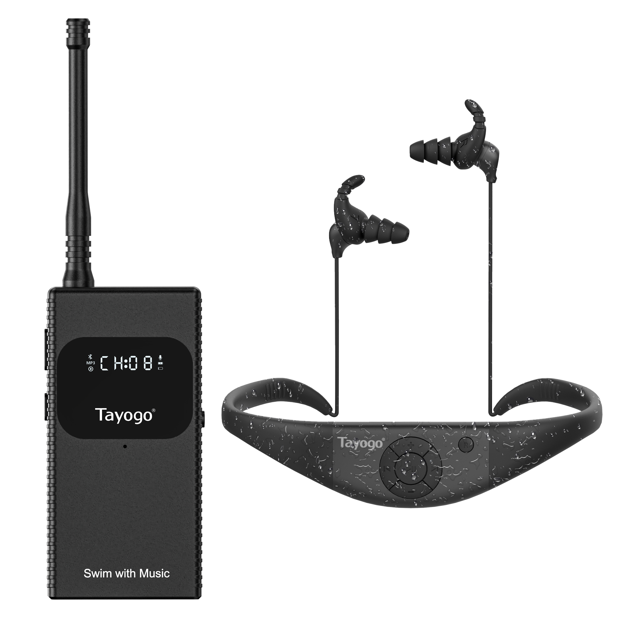 Download Audio Music Player - Tayogo T6+W18 Zestaw Muzyczny do Pływania