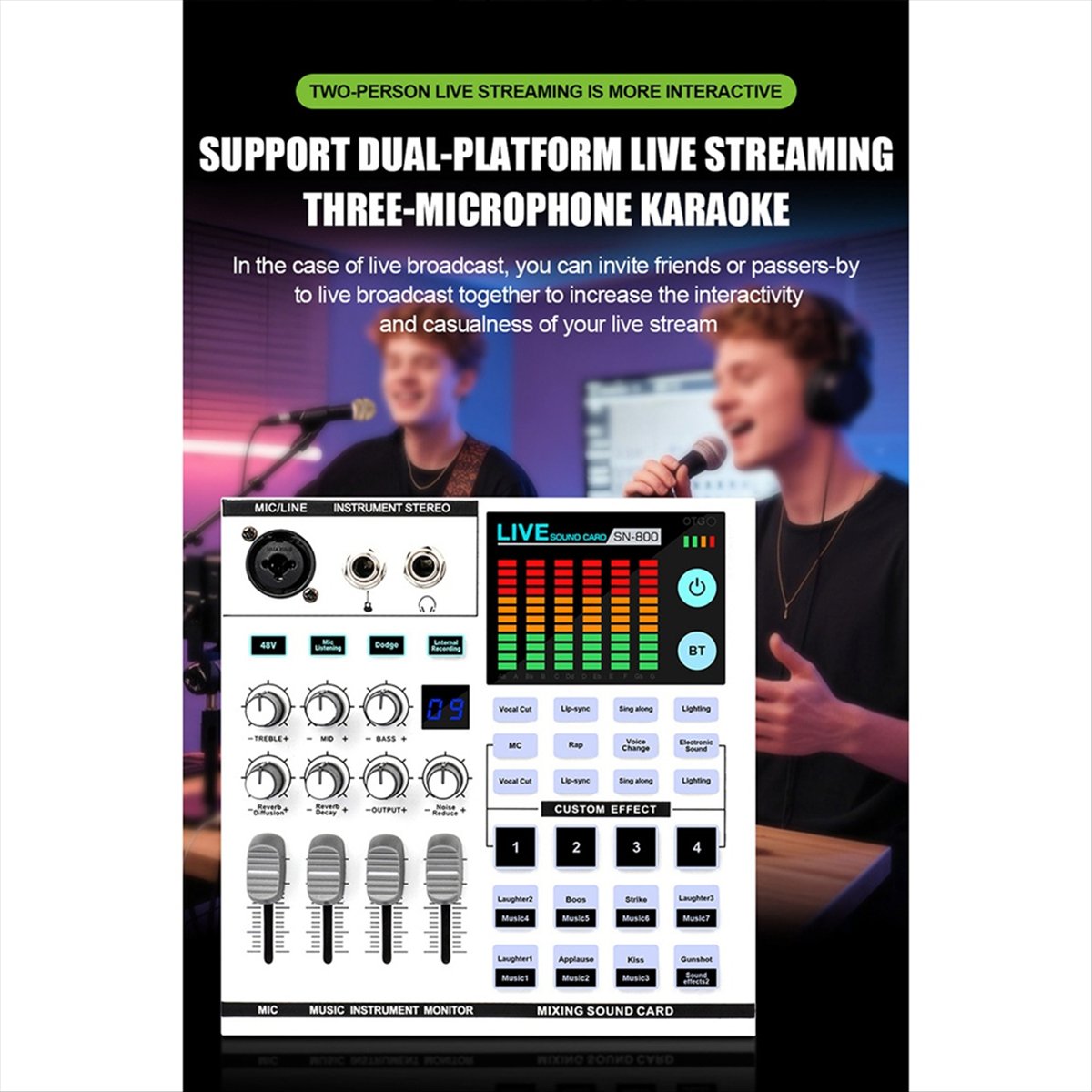 Audio And Music Mixer - Karta dźwiękowa DTC5 SN800 z funkcją