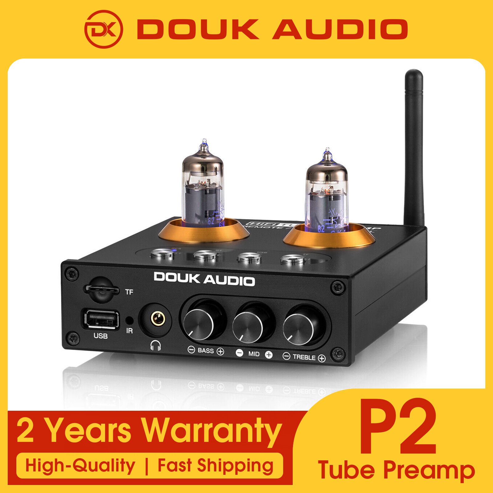 Audio Player With Youtube Music - Douk Audio Mini Bluetooth 5.0 przedwzmacniacz