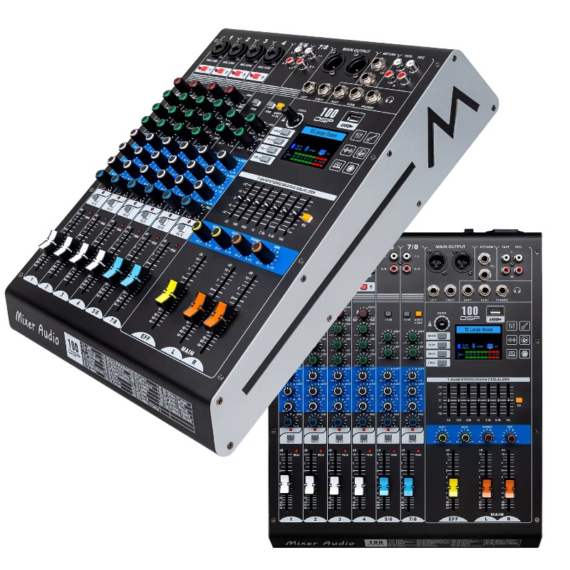 Audio And Music Mixer - GAX-HLM80 Green Audio 8-kanałowy mikser audio
