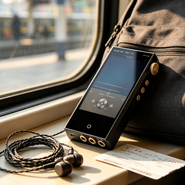 Audio Player With Youtube Music - Przenośny odtwarzacz MP3 z lampami elektronowymi,