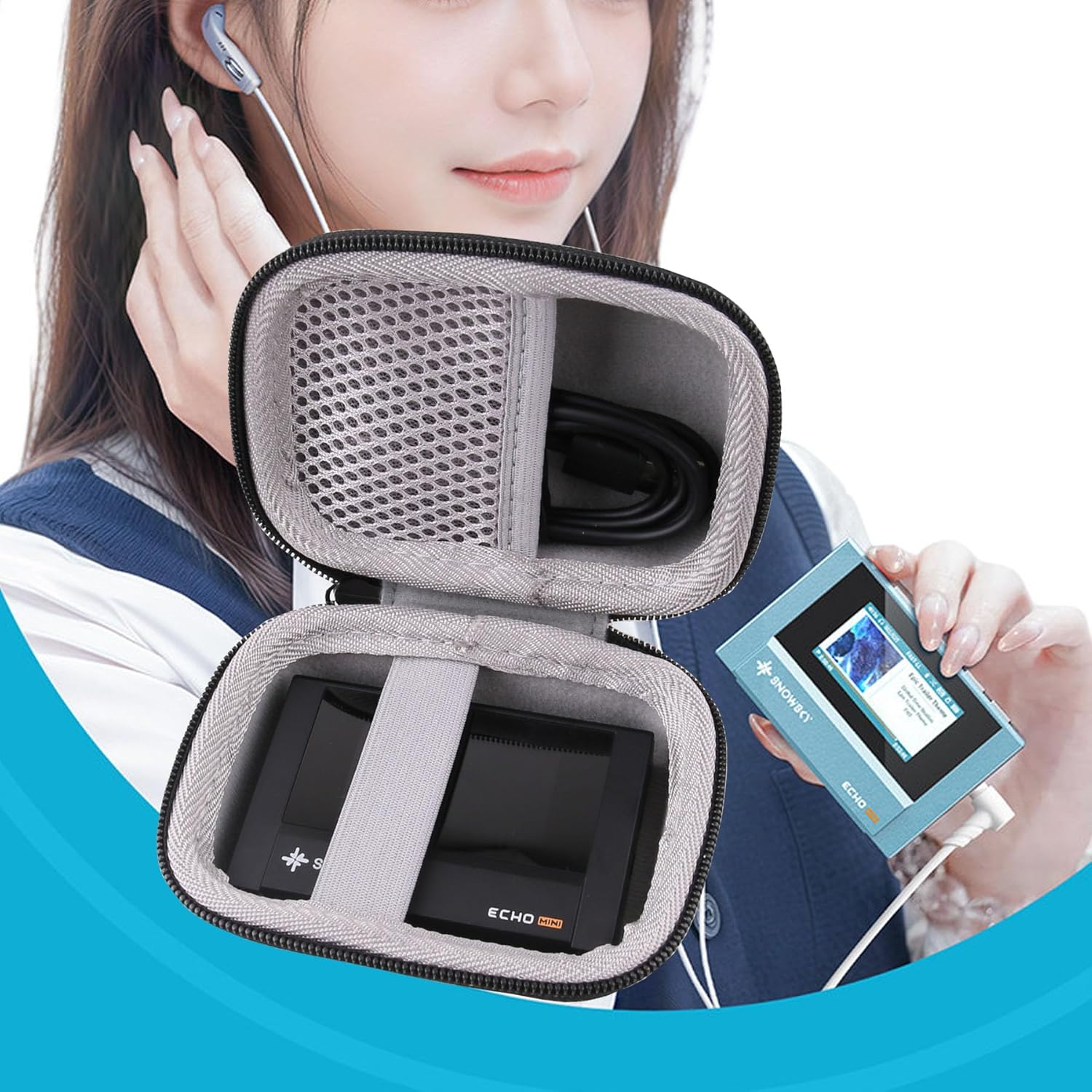 Twardy futerał EVA do przenosz – Audio Music Player recenzja i cena