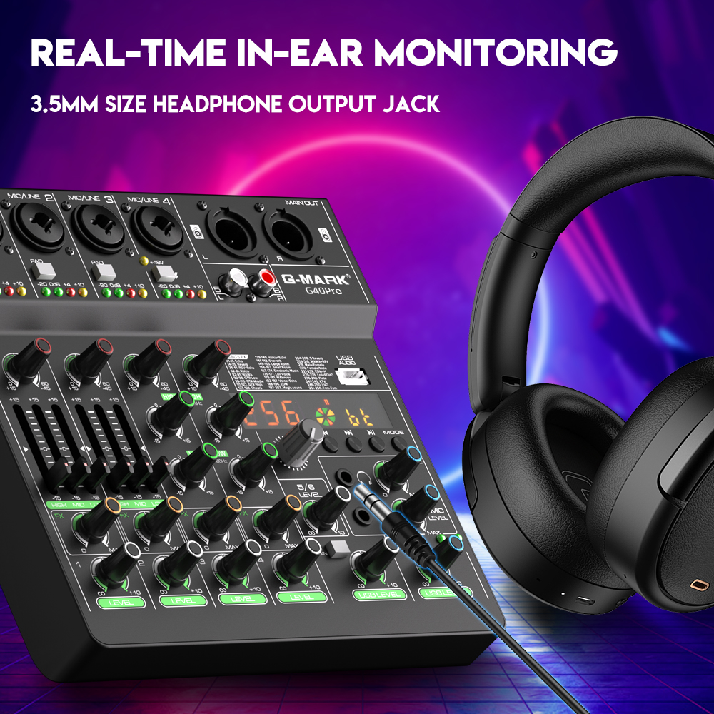 Konsola miksująca G-MARK G40PR – Audio Mixer 4 Channel recenzja i cena
