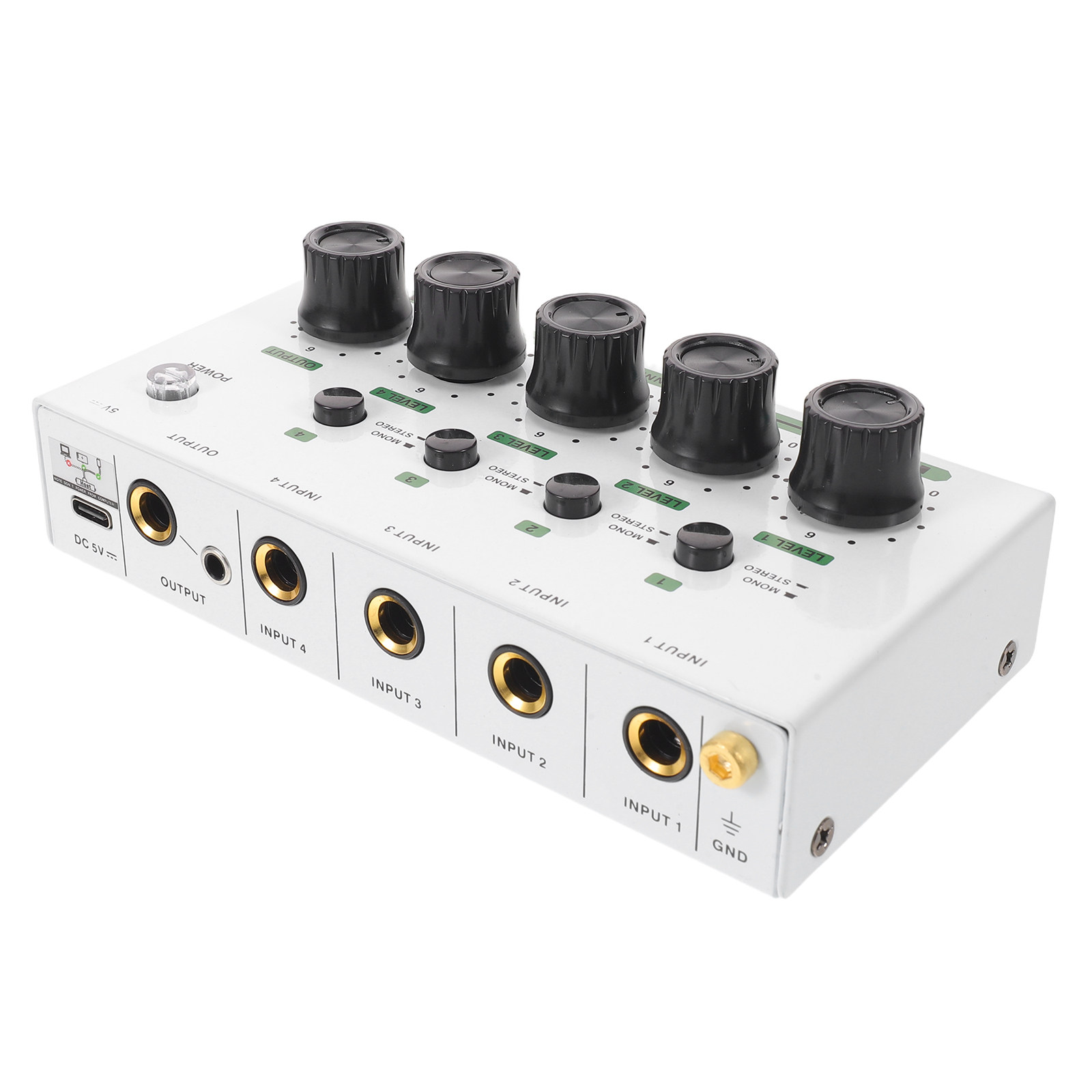 4-kanałowy kompaktowy mikser a – Audio Mixer 4 Channel recenzja i cena