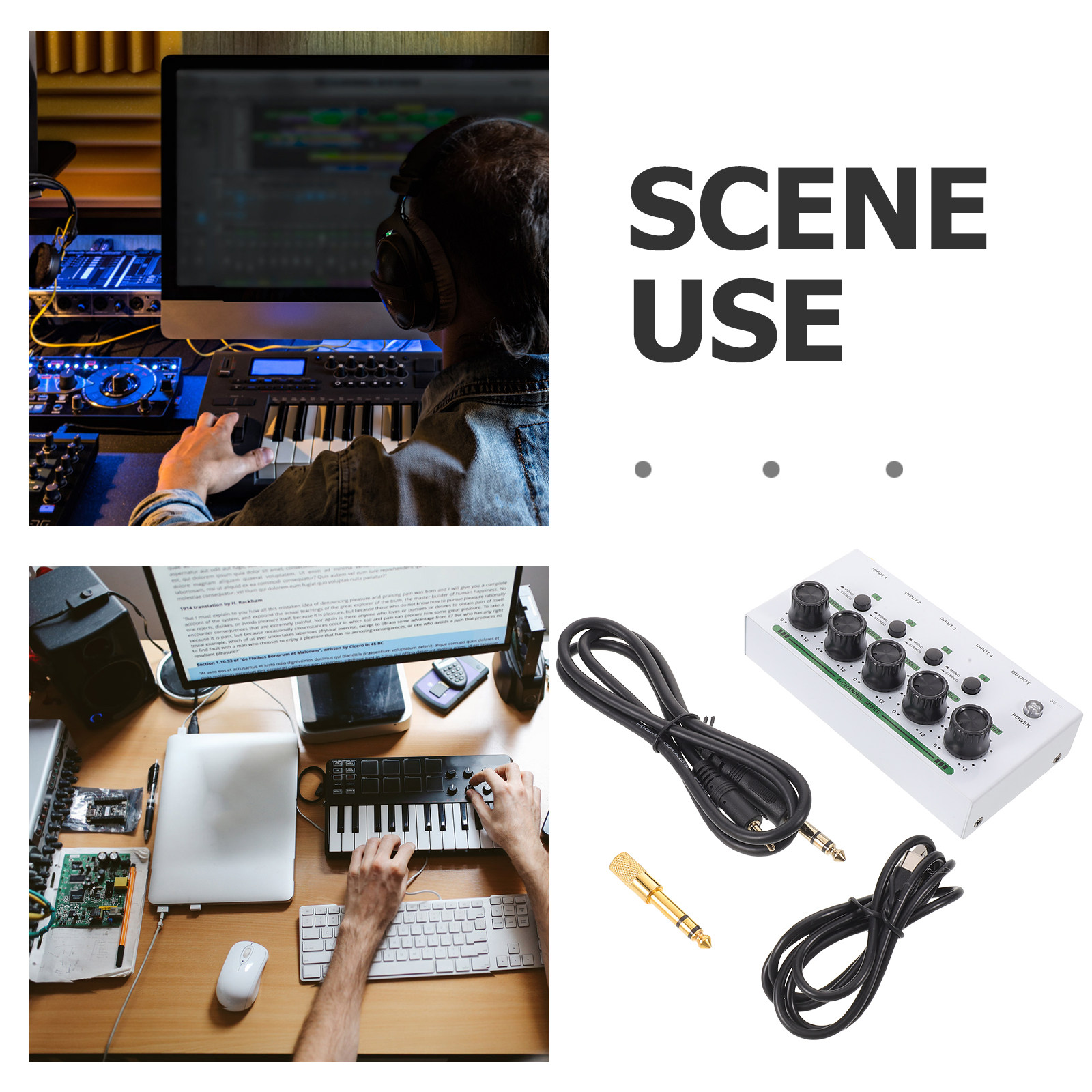 4-kanałowy kompaktowy mikser a – Audio Mixer 4 Channel recenzja i cena