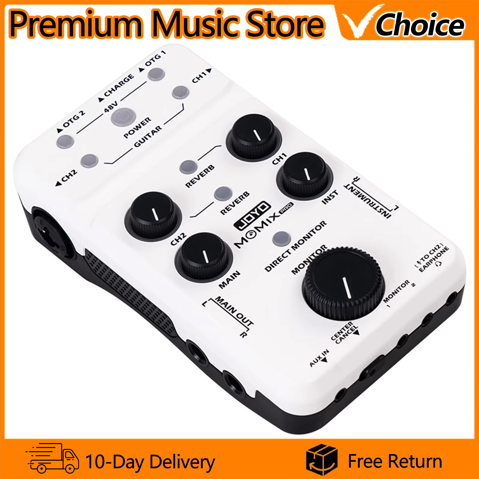 Mikser audio JOYO MOMIX PRO, o – Audio And Music Mixer recenzja i cena