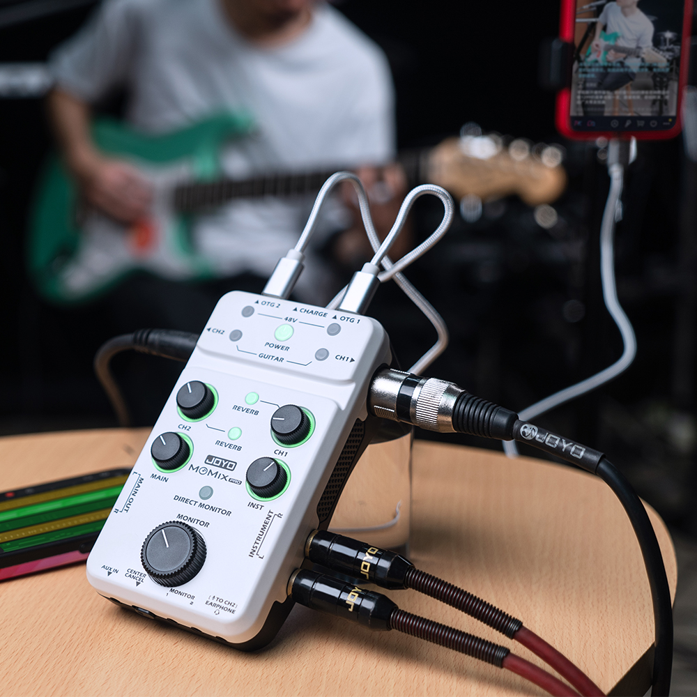 Mikser audio JOYO MOMIX PRO, o – Audio And Music Mixer recenzja i cena
