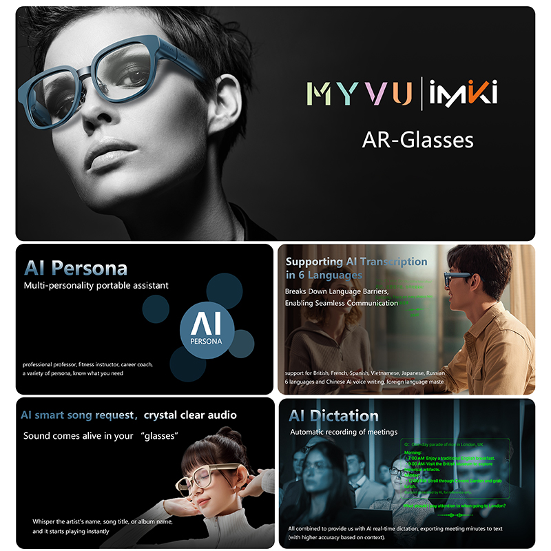 Okulary AR IMIKI Asystent Goog – Audio Music Google recenzja i cena