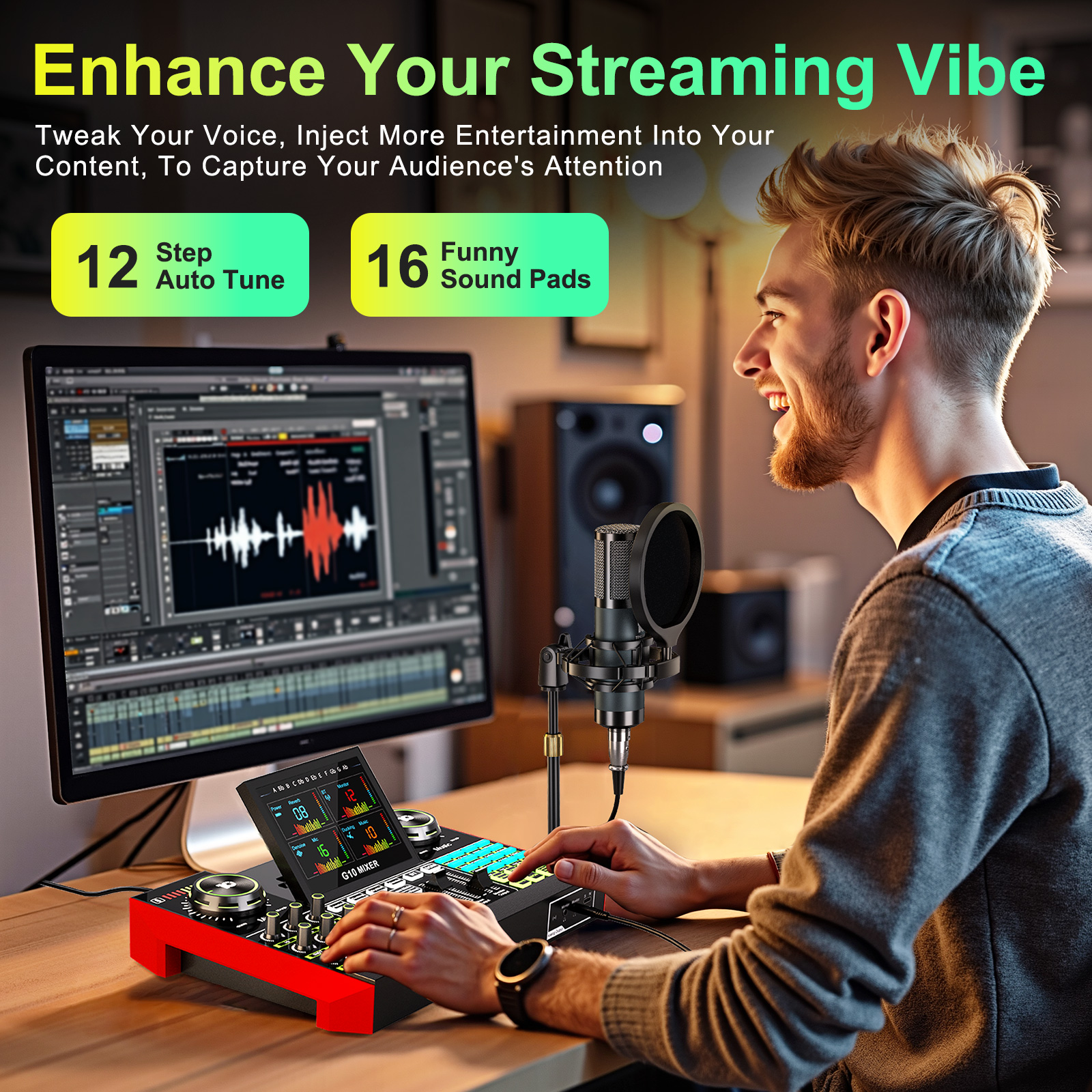 Tenlamp G10-P15B Zestaw Mikrof – Audio And Music Mixer recenzja i cena
