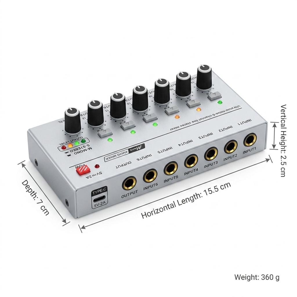 Przenośny, ultra cichy mikser  – Audio Mixer 4 Channel recenzja i cena