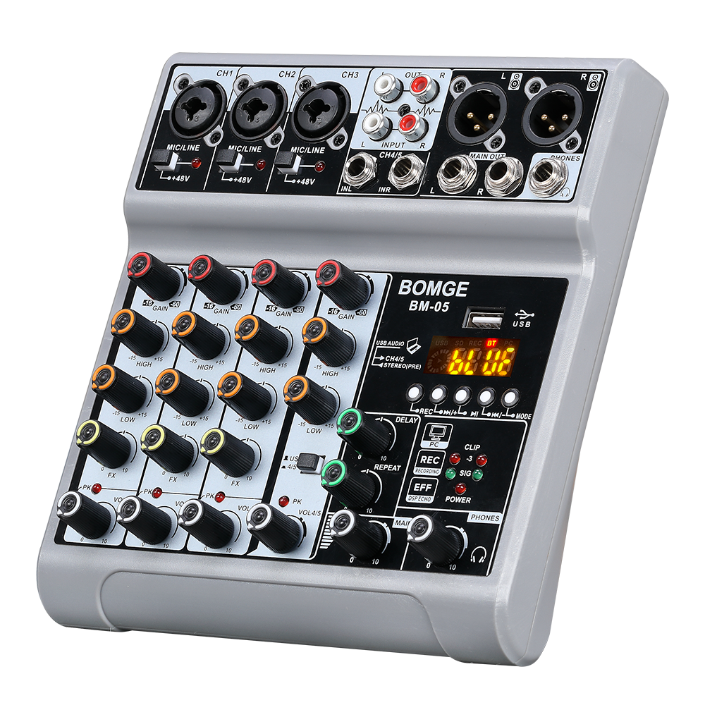 Mikser BM-05 Dj konsola miksuj – Audio Mixer 4 Channel recenzja i cena