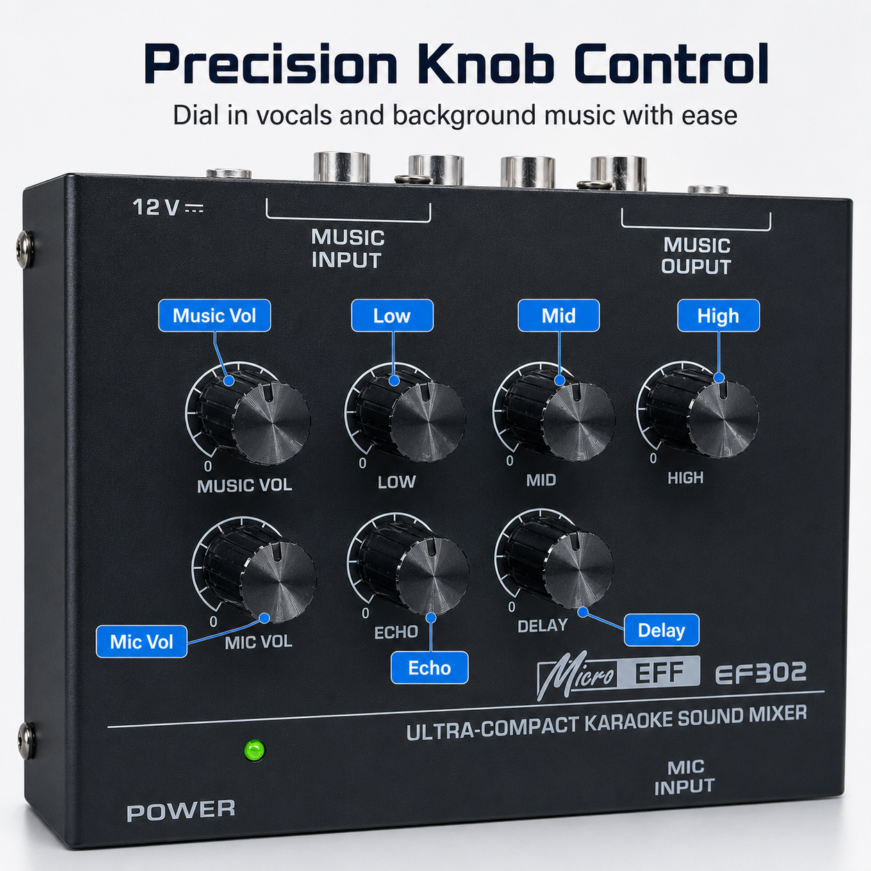 Mini Mikser Audio Karaoke EF30 – Audio And Music Mixer recenzja i cena