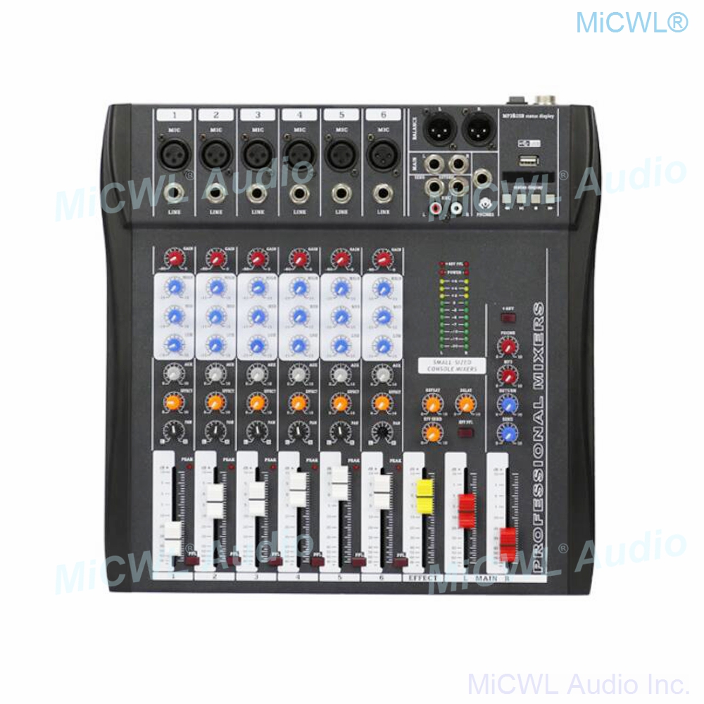 Mikser audio MiCWL 6-kanałowa  – Audio And Music Mixer recenzja i cena