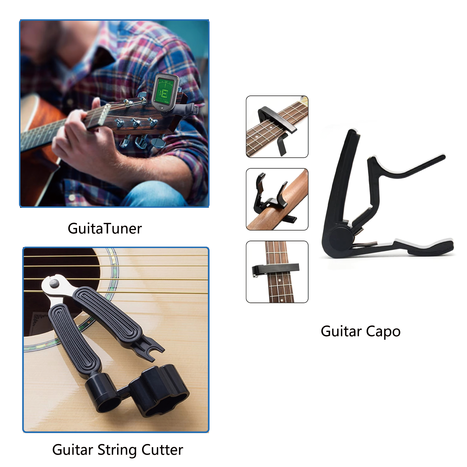 Zestaw akcesoriów gitarowych 5 – Guitar Capo Clip recenzja i cena