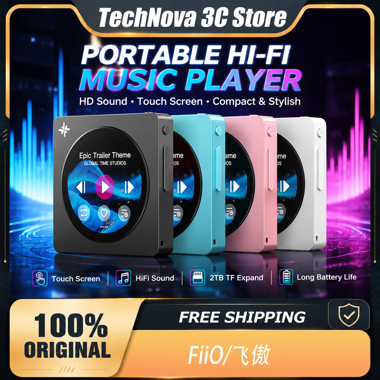 FiiO DISC Przenośny odtwarzacz – Audio Music Of recenzja i cena