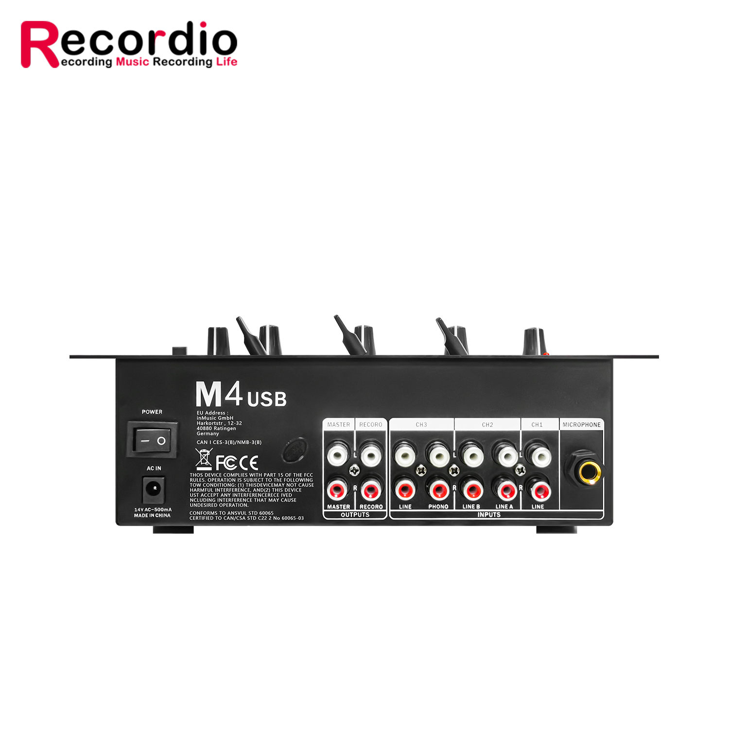 GAX-DM4 OEM profesjonalny 4-ka – Audio Mixer 4 Channel recenzja i cena