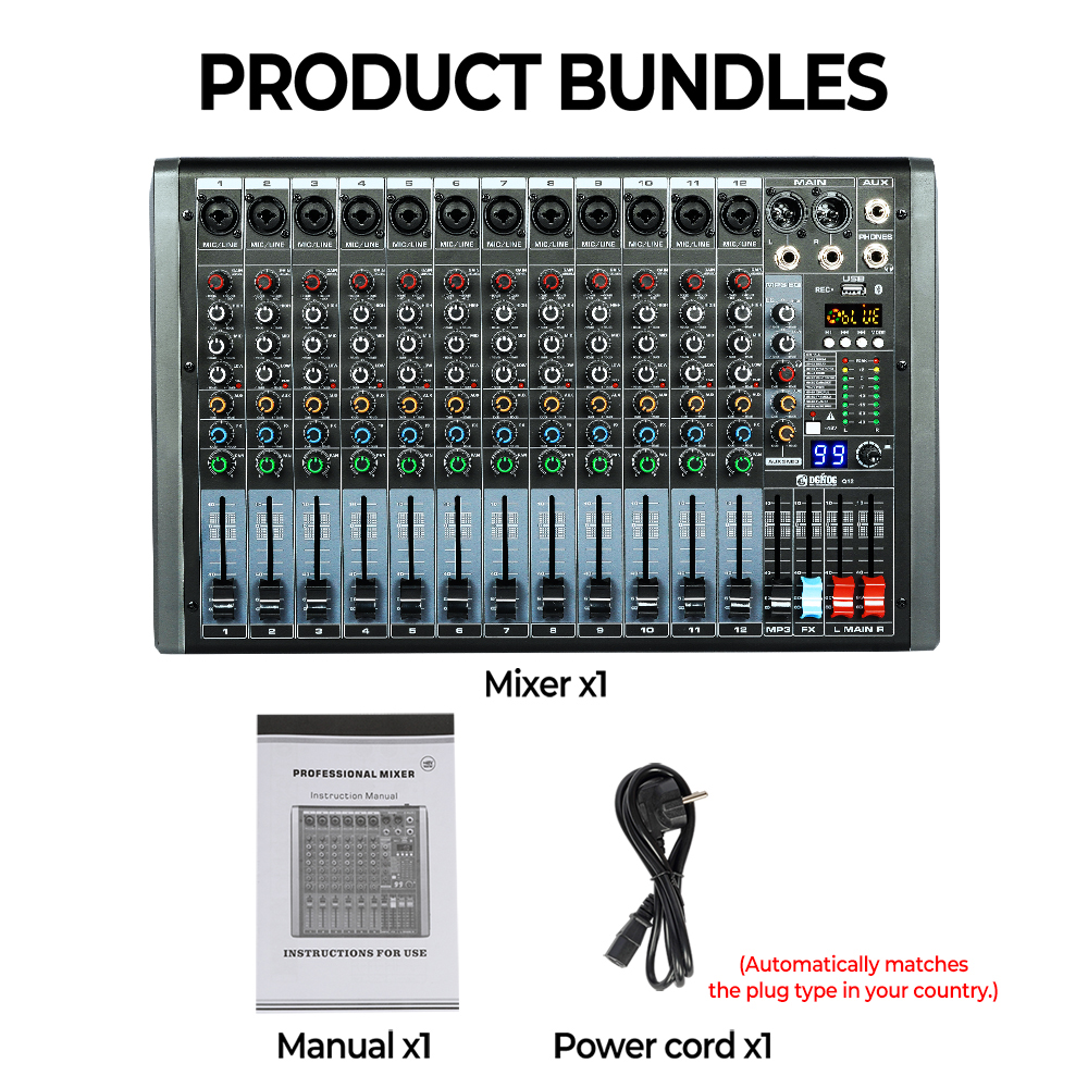 Profesjonalny 12-kanałowy miks – Audio Mixer 4 Channel recenzja i cena