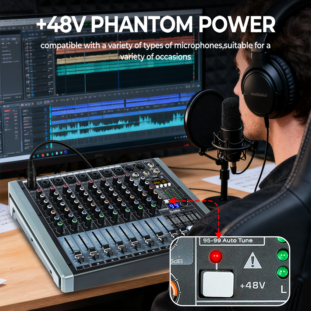 Profesjonalny 12-kanałowy miks – Audio Mixer 4 Channel recenzja i cena