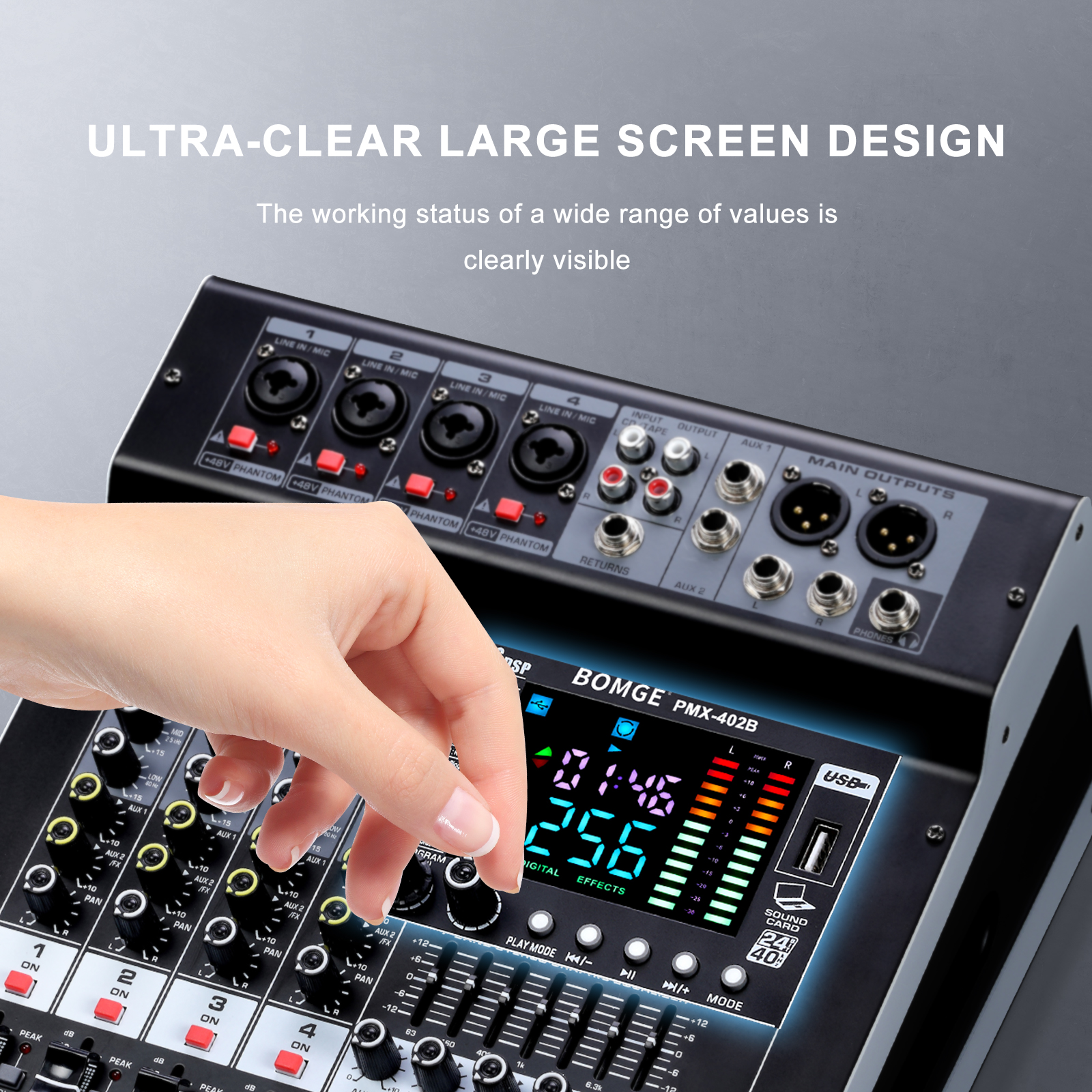 Profesjonalny mikser audio BOM – Audio Mixer 4 Channel recenzja i cena