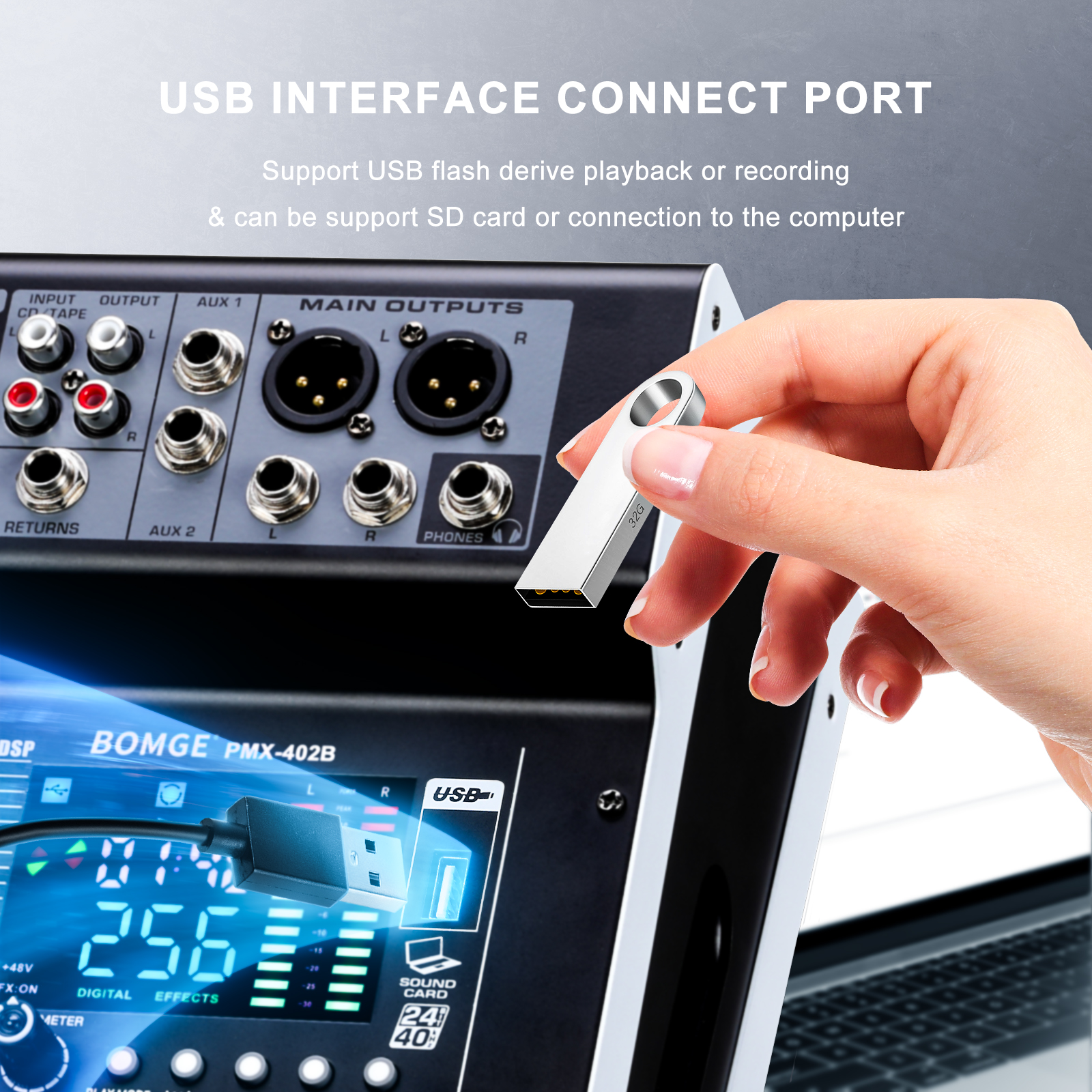 Profesjonalny mikser audio BOM – Audio Mixer 4 Channel recenzja i cena