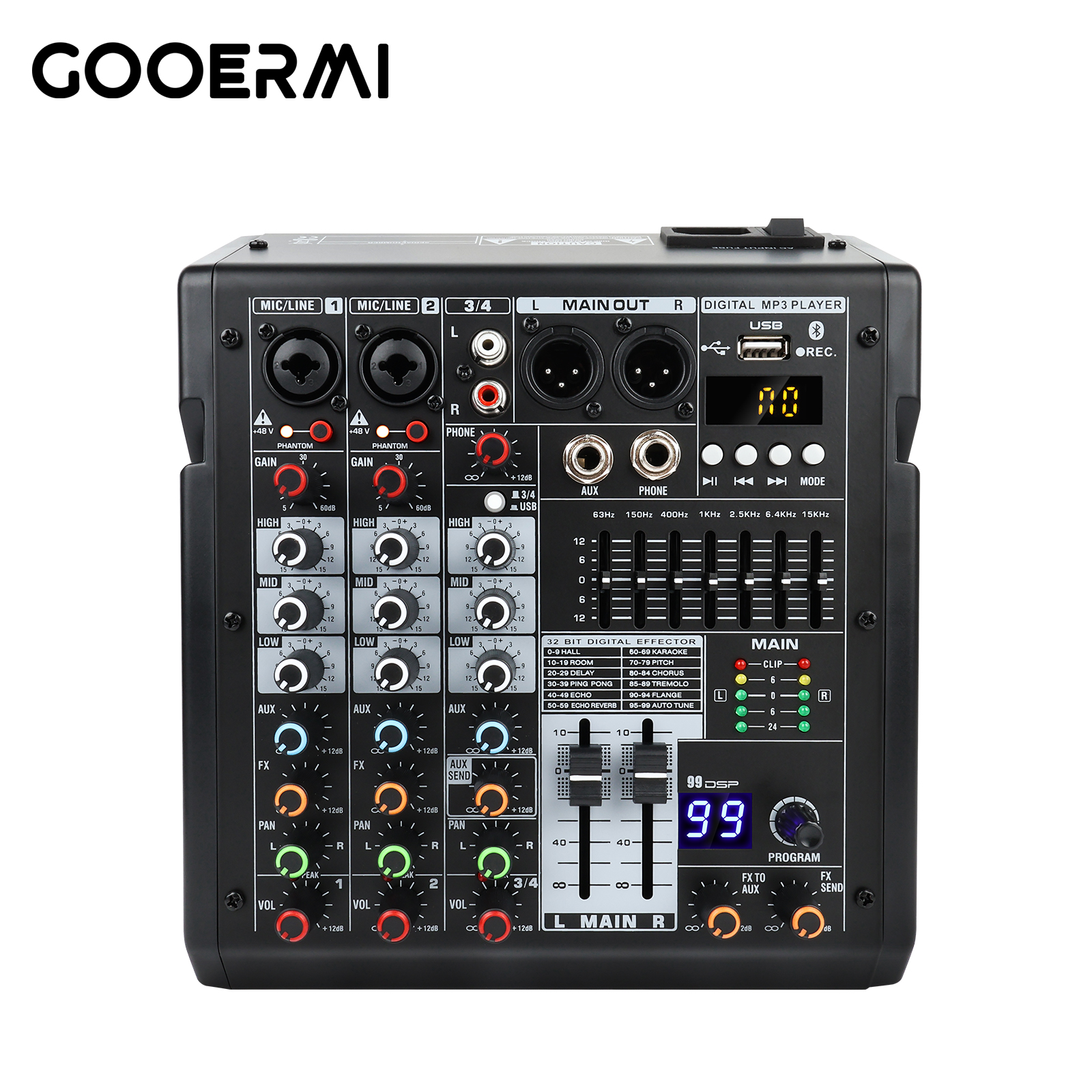 Mikser audio Gooermi TDS 4/6/8 – Audio Mixer 4 Channel recenzja i cena