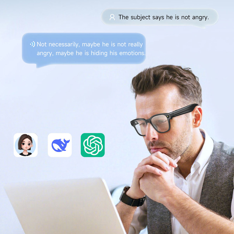 Inteligentne okulary AI z 8-me – Audio Music Player recenzja i cena