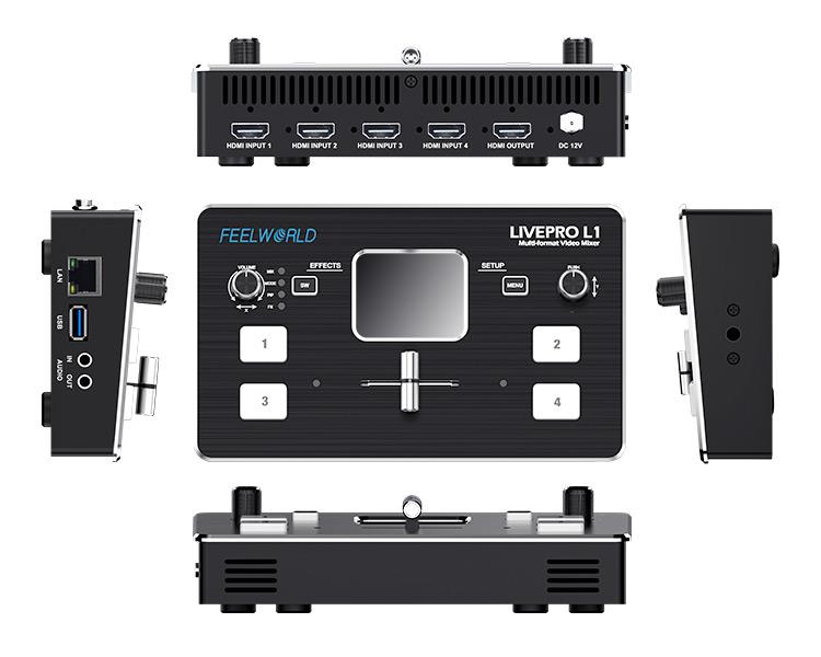 FEELWORLD LIVEPRO L1 4x wejści – Audio Mixer 4 Channel recenzja i cena