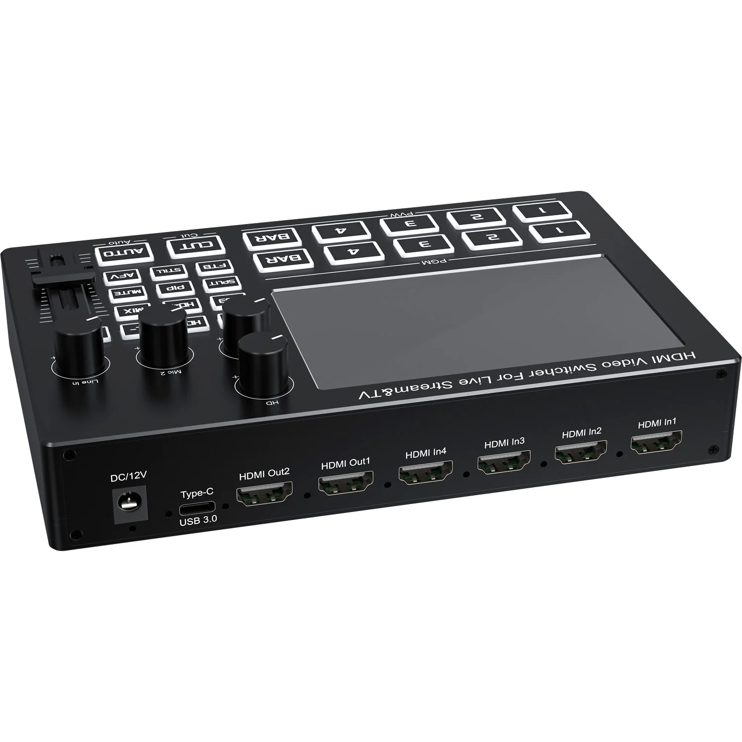 Mikser wideo 1080P z 4 kanałam – Audio Mixer 4 Channel recenzja i cena
